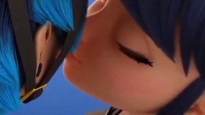 Lukanette kiss scenes (Luka and Marinette)