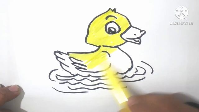 Let's draw, learn to draw and paint a duck Step by Step l How to Draw duck  Easy