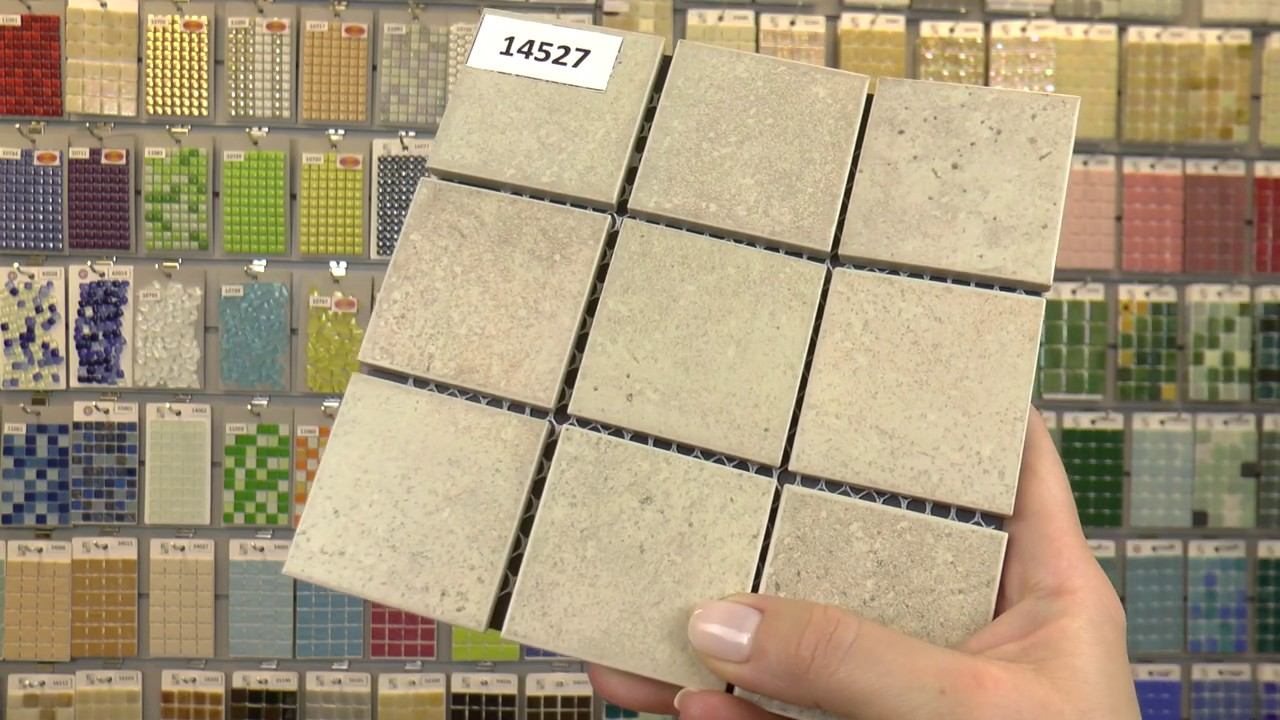 Бежевая керамическая мозаика. Имитация камня смотреть онлайн