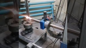 Детонационное напыление вала