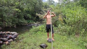 Построить каменную плотину для разведения Рыбы