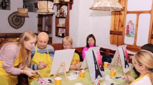 Рисуем картину на холсте Мастер-класс