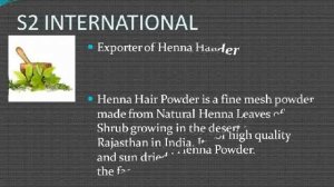 s2international : henna hair powder Exporter