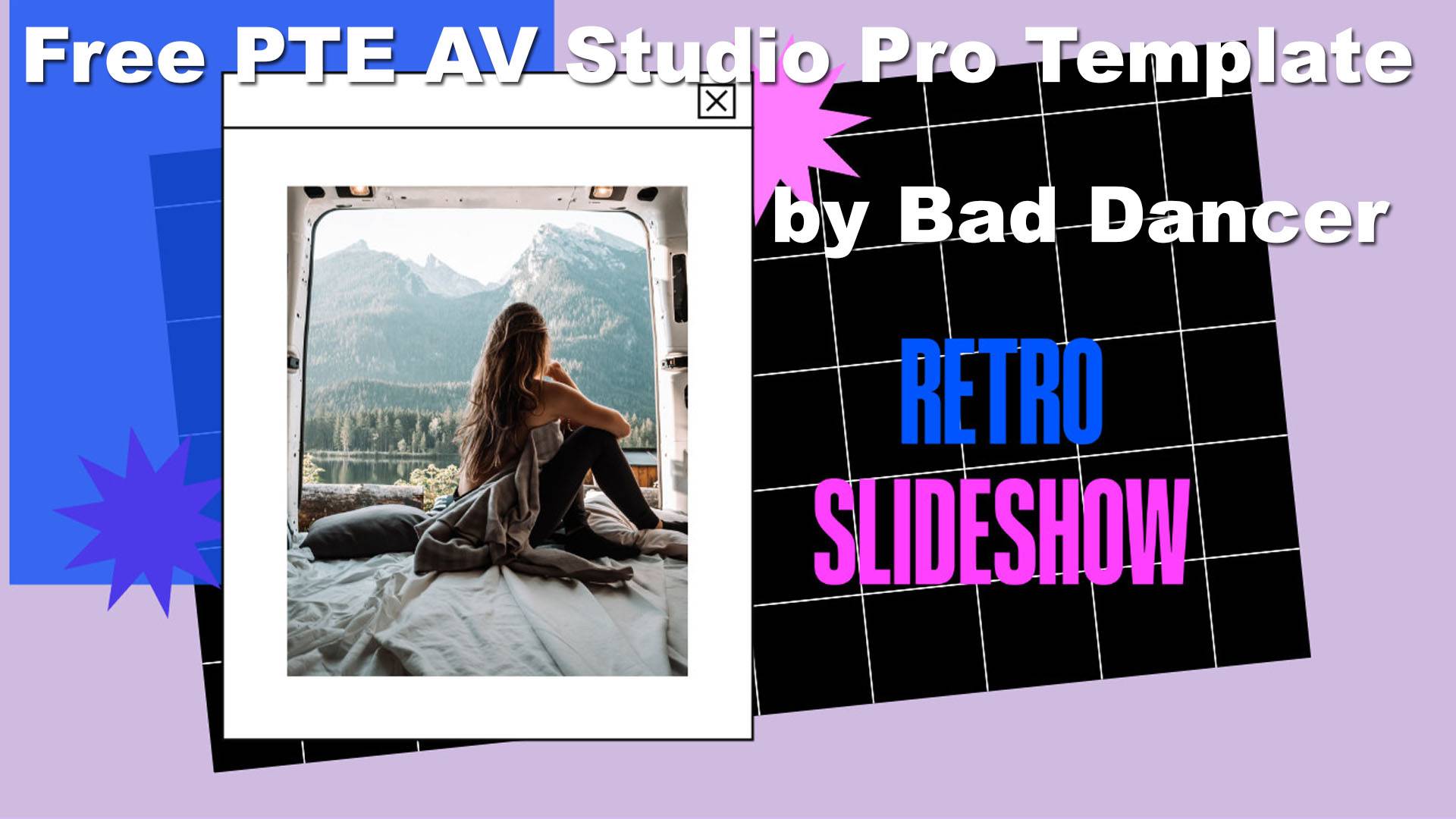 Free PTE AV Studio Pro Template - Retro Slideshow ID 04092023