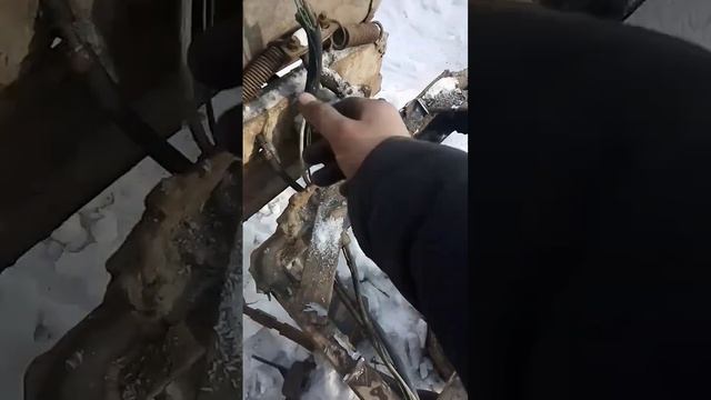 примеряю кпп от девятки на вездеход