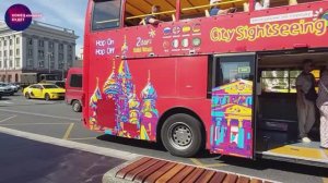 Прокатились (экскурсия) на двухэтажном автобусе City Sightseeing Russia по Москве.