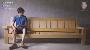 Как сделать диван из массива дерева своими руками. Вечная мебель.