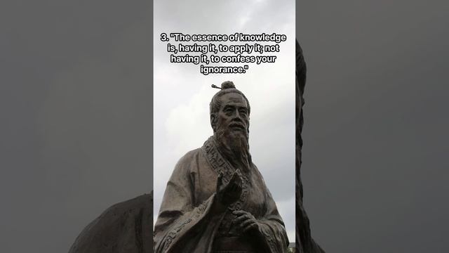 Confucius' Five Wise Sayings, Fifth