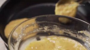 Банановые оладьи на молоке