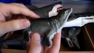HUGE BOX OF TOY SEA CREATURES! Squid Megalodon Shark Whales