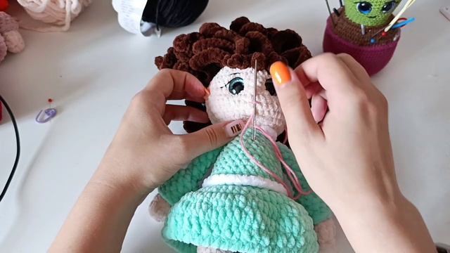 ЧАСТЬ 3. Вязаная кукла крючком, мастер-класс.