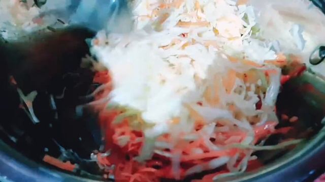корейский салат капуста по корейски.