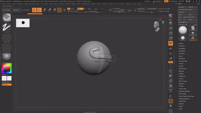 【ZBrush 2022】【memo】brush_Flakes,FormSoft,Hatch,HatchBacktrack,HistoryRecall,hPol