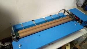 Часть 3. Начало нанесения клея. Проба на ненужных кусках материала.