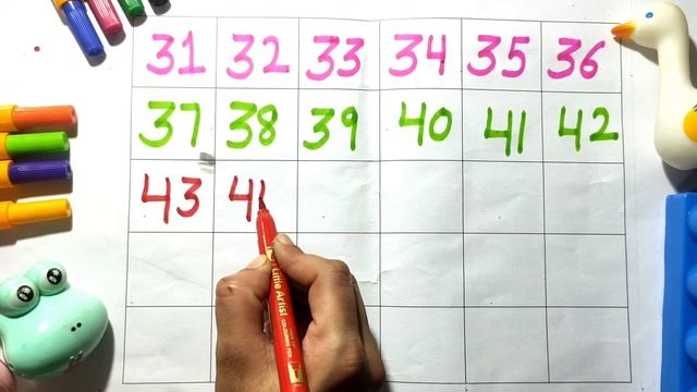 Learn Numbers From 30 to 60 - 123 Number Names - 1234 Numbers Song | 12345 Counting for Kids