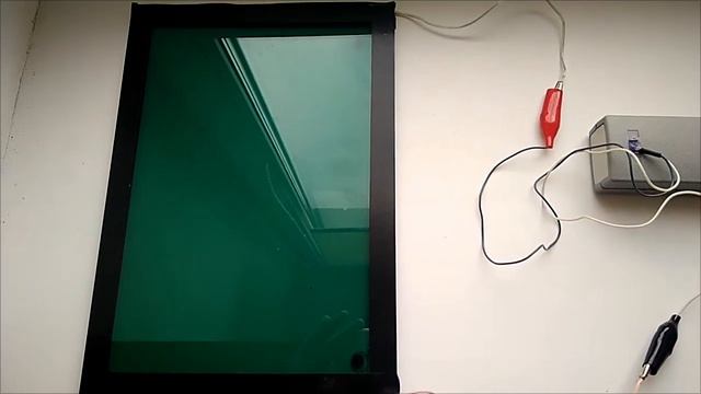 Электрохромное стекло (зелёное)