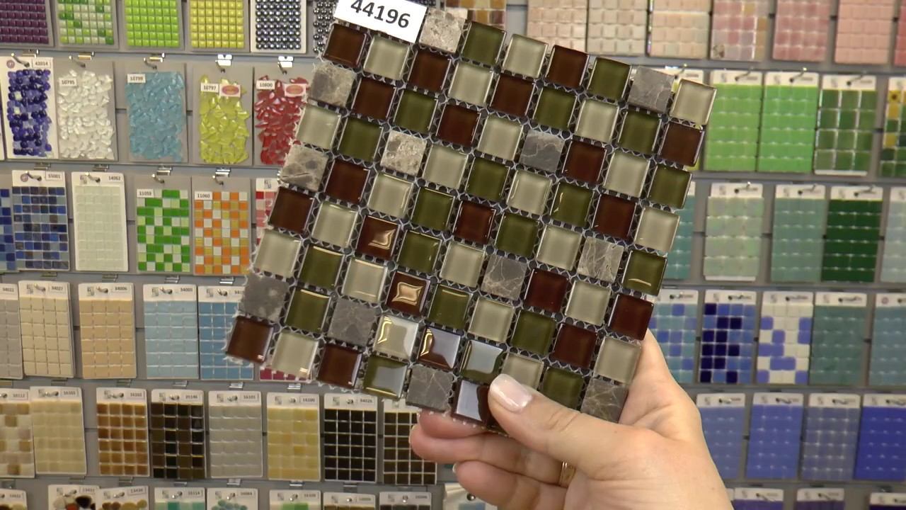 Коричневая мозаика из стекла и мрамора смотреть онлайн