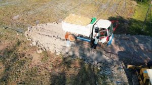 Строительство, начало засыпки на одном из участков