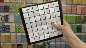 Мозаика из светло-серого полированного мрамора. Толщина 4мм