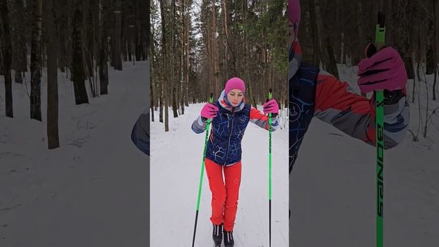 Работа корпуса #коньковыйход #лыжи #лыжник #спорт #обучениелыжи