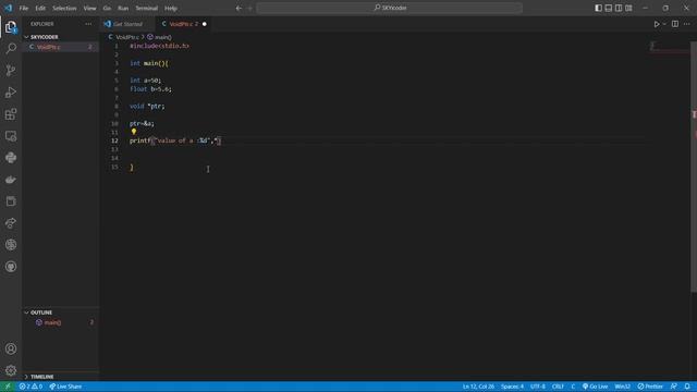 VOID POINTER IN C | Learn DataStructure In Simple Way...