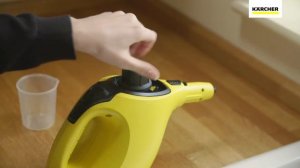 Пароочиститель Karcher SC 1 – заправка аппарата водой