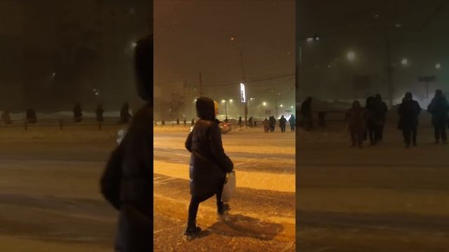 Снежный шторм Россия, Самара  #метель #2024