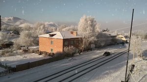 А за окном зима.  Метет февраль❄️  (с. Боград, Хакасия, 2024г)