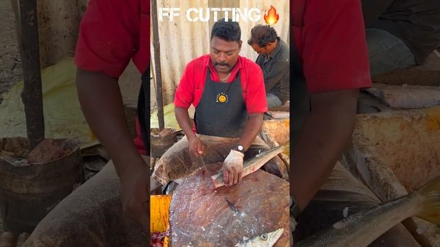 KASIMEDU🔥SPEED SELVAM BIG BARRACUDA FISH CUTTING VIDEO #kasimeduselvam #fishcutting #youtubeshorts