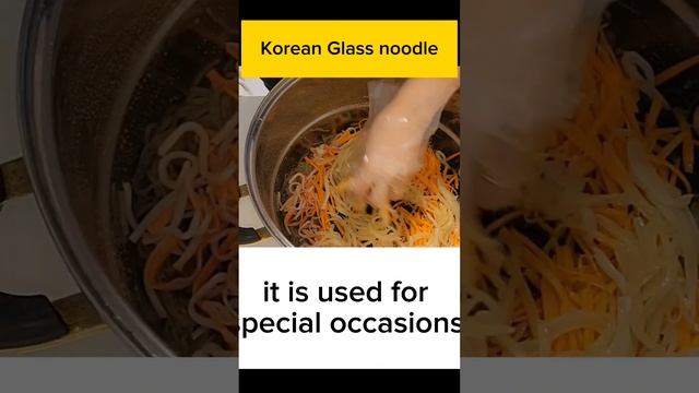 Korean Glass Noodle Stir Fry-Japchae! #noodles #koreanrecipe #recipe#koreanfood