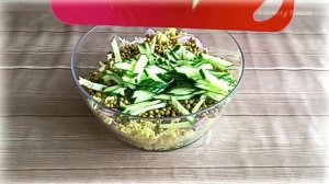 Салат из пекинской капусты с огурцом/готовлю салат/вкусный рецепт из простых продуктов!