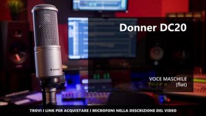 Microfono Audiotechnica AT2020 vs Donner DC20 | Come Suona