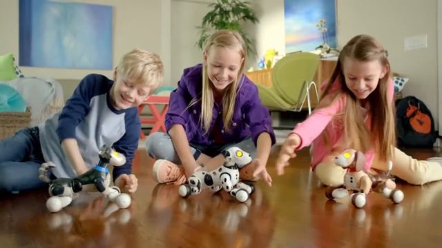 Интерактивный Щенок ZOOMER Зумер 64 команды на русском на 15 Toys.RU