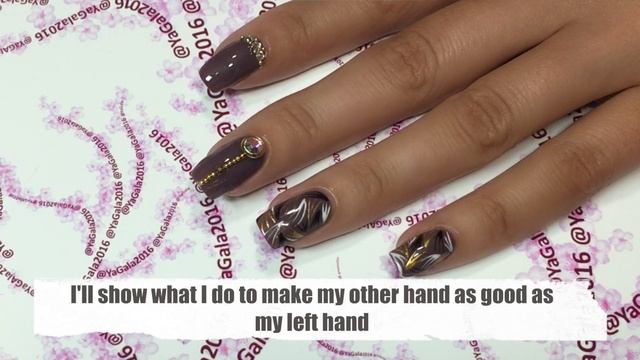 Life hack video: How to paint opposite hand / Лайф-хак, как сделать дизайн на противоположной руке смотреть онлайн