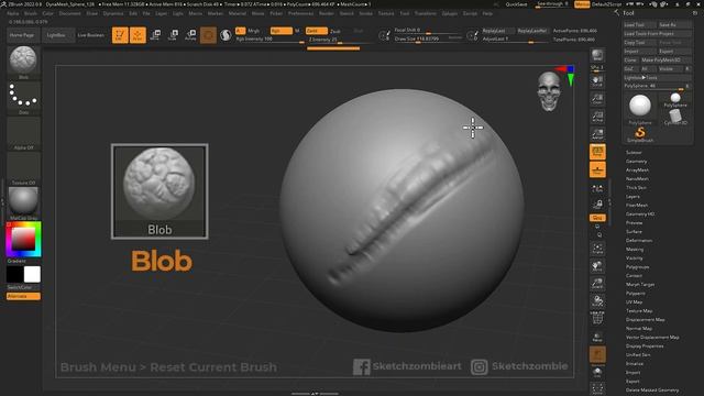 Blob Brush_ ZBrush All Brushes (720p)