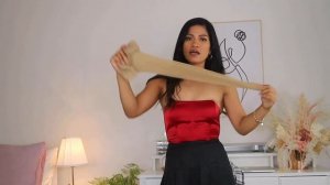 MINI SKIRT WITH STOCKING  TRY ON || Jenie Tumaruc