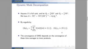 SIAM DS21: Mathias Wanner - Robust Dynamic Mode Decomposition for Random Dynamical Systems