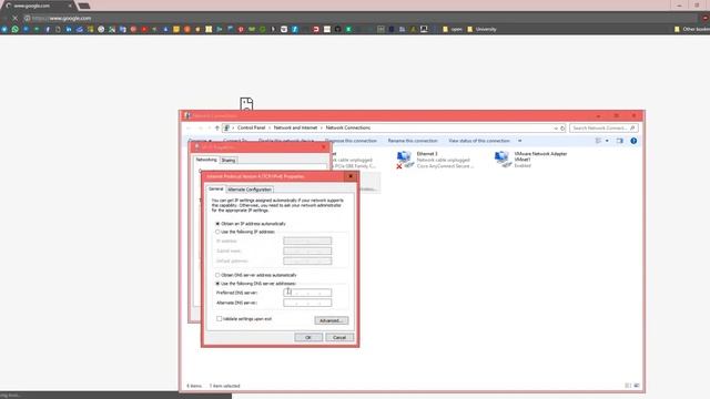Change the DNS servers to Google's servers смотреть онлайн