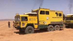 Heavy Recovery 30 Ton Gasoline Truck in  the Sahara Desert with three MAN KAT’s