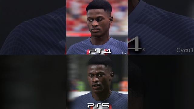 FIFA 23 PS4 vs PS5 PSG Players Comparison #Shorts