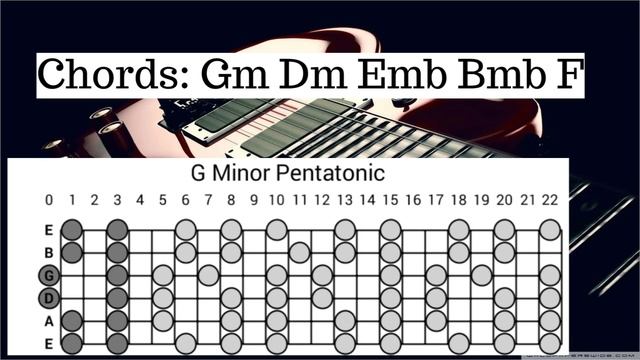 Melodic Metal Guitar Backing Track Jam in G minor