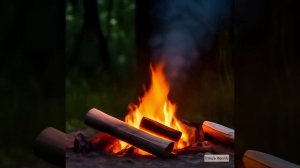 Звук костра в лесу. Звуки   для релаксации.