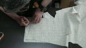 2 Укороченная бортовка мужского клеевого пиджака  Часть 1 ая