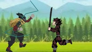 Татжиро демон против Деки