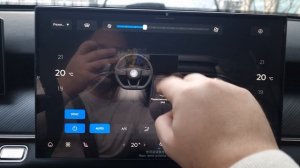 управление климатом и включение подогрева руля на Chery tiggo 9