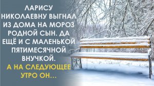 Лариса Николаевна подумать не могла, что сын выгонит ее и внучку на мороз. А на следующий день он