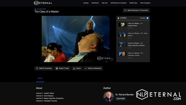 NLP Eternal Video & Audio Streaming - Dr. Richard Bandler, John La Valle, and More... смотреть онлайн