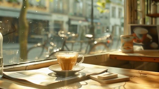 Study unwind and recharge in an Italian Café  