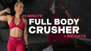 kaykay - 45 MIN FULL BODY CRUSHER ｜ Strength + Conditioning ｜ + Weights & Bodyweight ｜ With Repeat