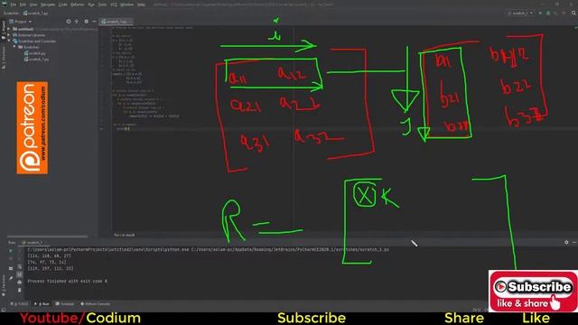 Python Full Course |Python Program to Multiply Two Matrices|Day 59
